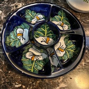 Mexican chip and dip platter